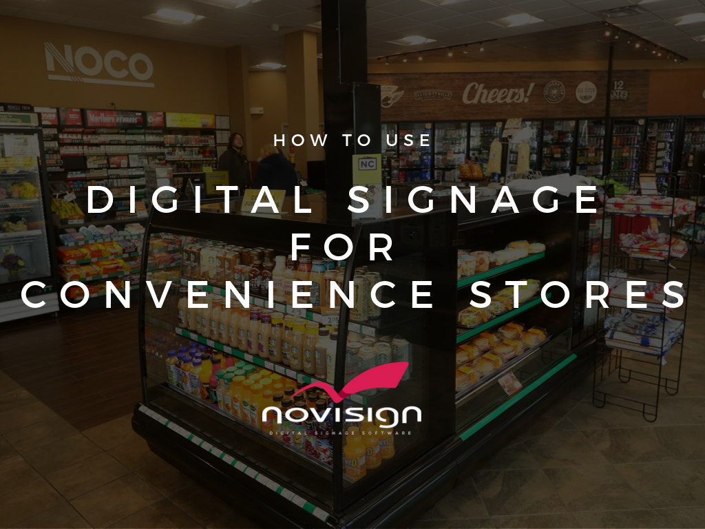 digital signage for Convenience stores