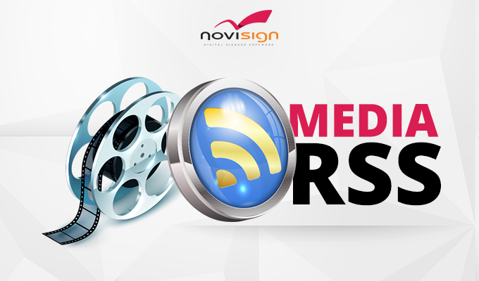 Media RSS digital signage