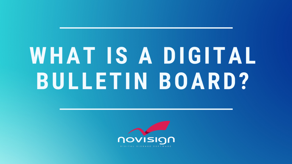 digital bulletin board