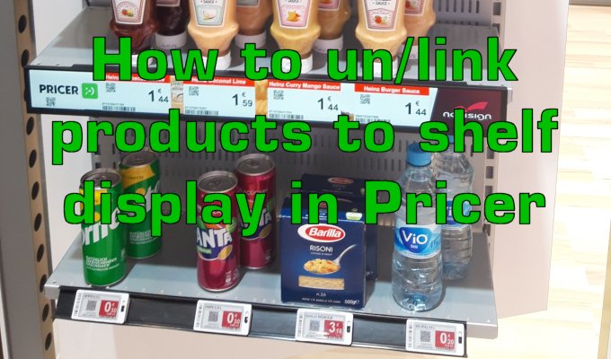 Pricer ESL and LCD shelf display