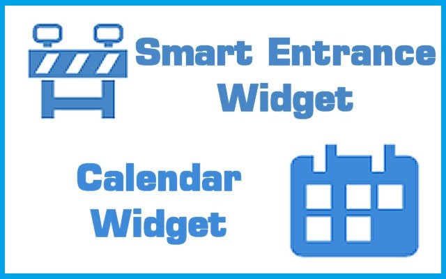 Smart entrance widget - calendar widget