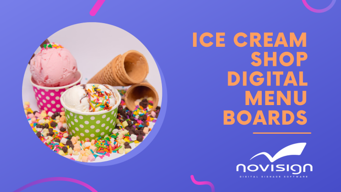 Ice Cream Shop Digital Menu Boards