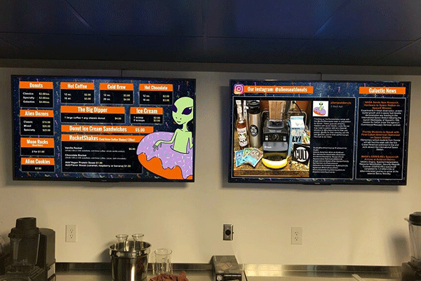 Digital menu boards