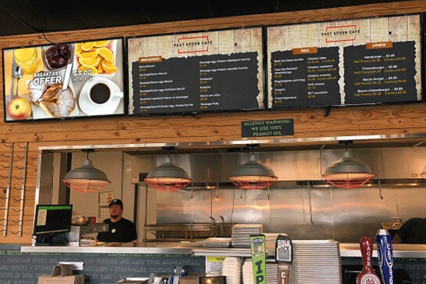 Digital menus