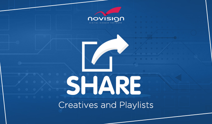 Share creatives and playlists