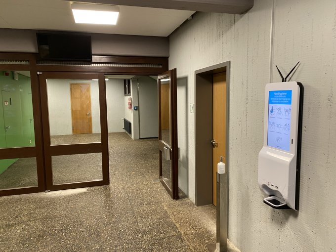 NoviTizer in washroom NoviTizer in washroom