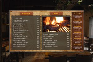 Menu boards