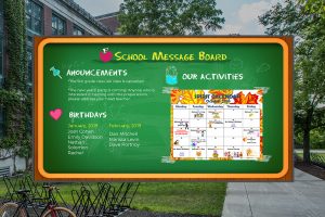 School digital signage