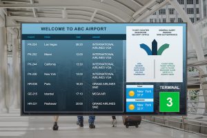 Transportation digital signage