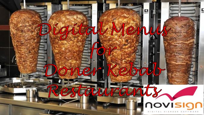 Doner kebab digital menus