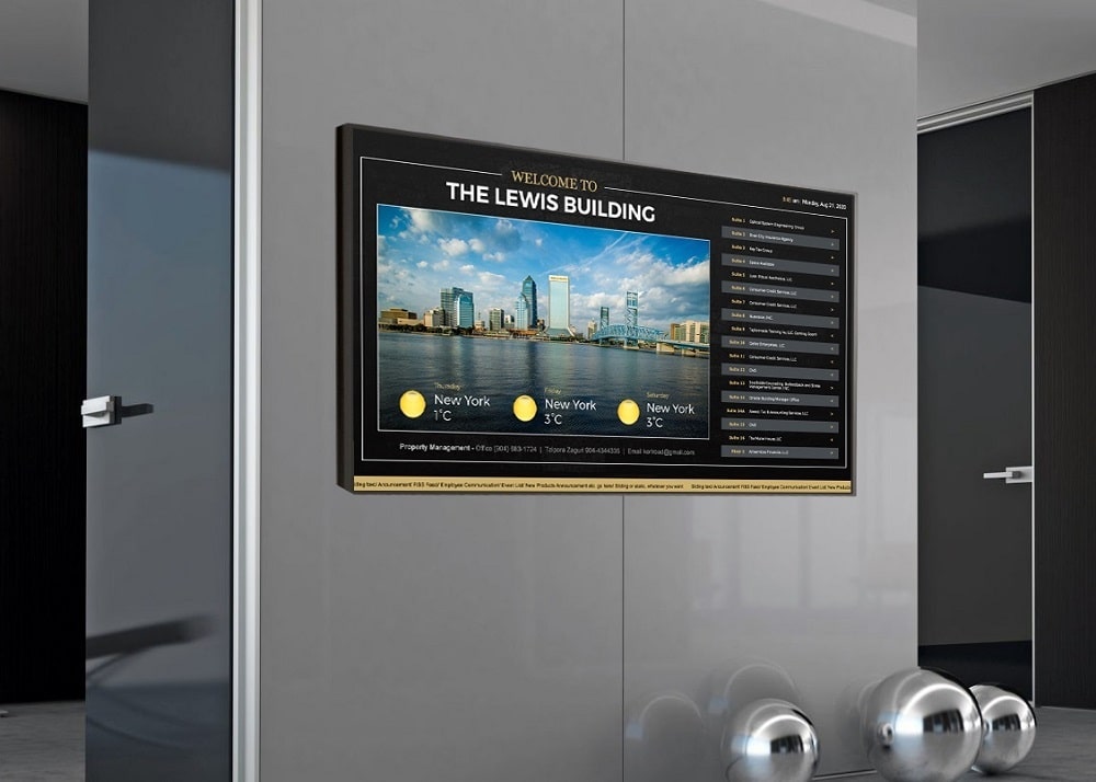 Building digital signage