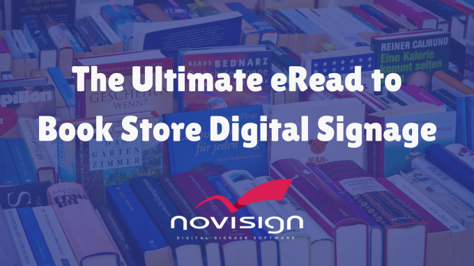 Book store digital signage