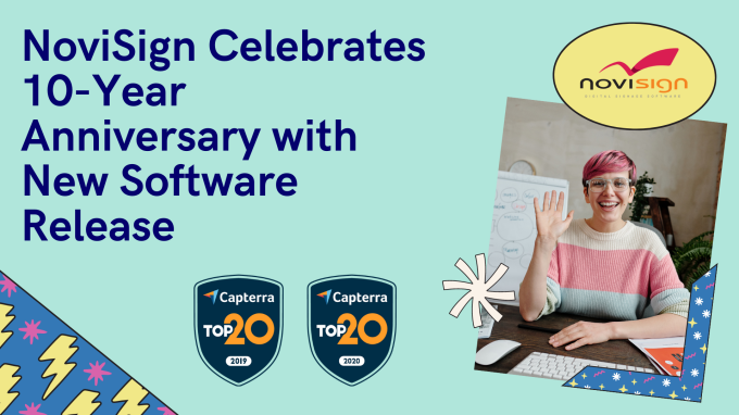 NoviSign Celebrates 10-Year Anniversary with New Software Release