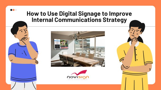 Digital signage for internal communications