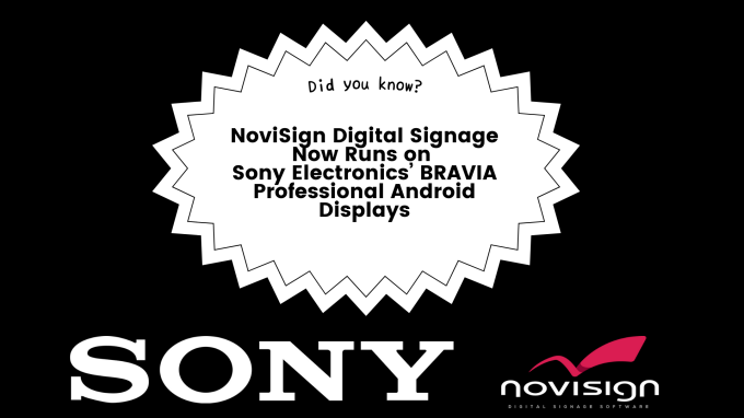 NoviSign Sony Bravia