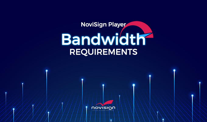 Signage player bandwidth