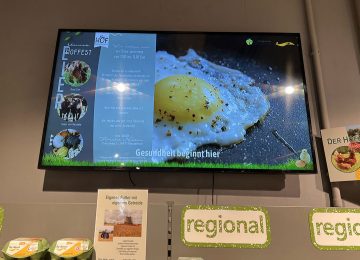 Supermarket digital signage