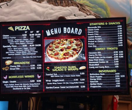 digital menu for restuarant