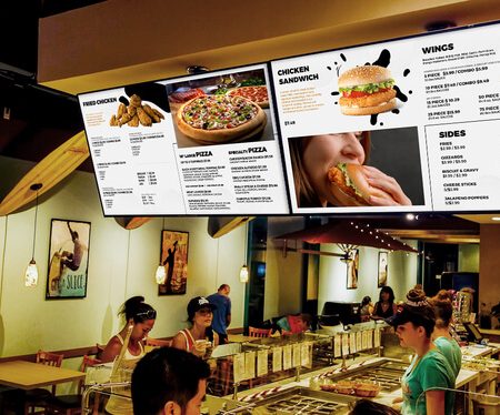 Digital menus for resturants