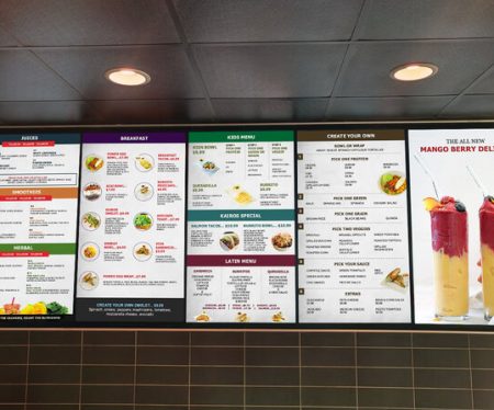 digital menus for restaurants