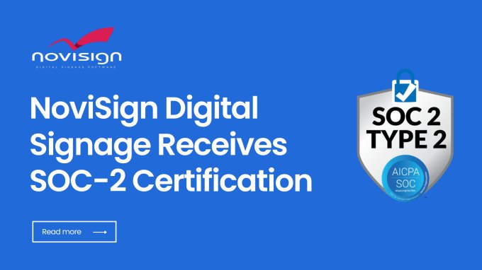 NoviSign digital signage receives SOC-2 certification