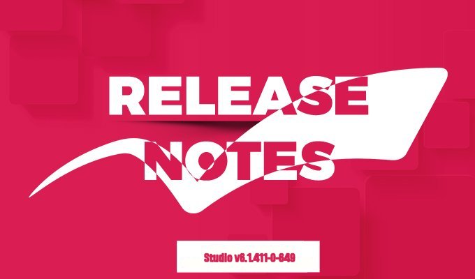 Studio release notes