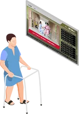 Digital signage for healthcare