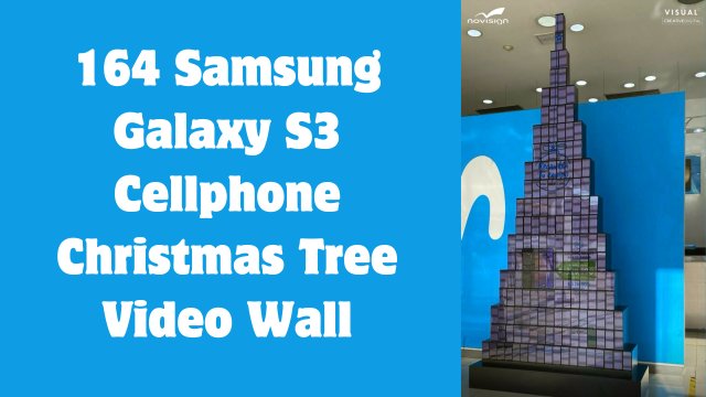 Xmas tree video wall screen sync