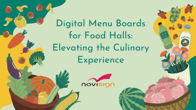 Digital Menu Boards for Food Halls