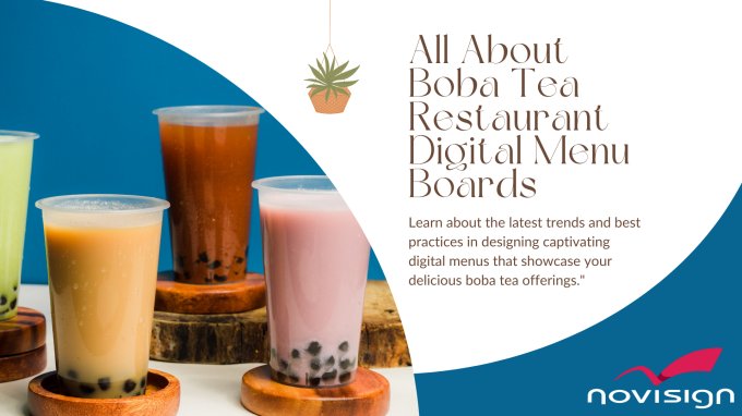 Boba Tea Restaurant Digital Menu Boards