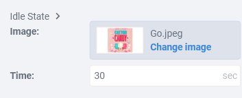 Smart switch widget idle state