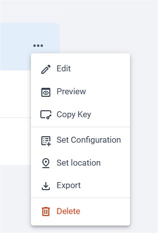 Screen-popup-menu