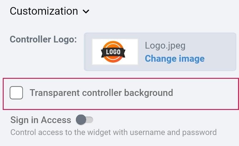 Smart-switch-widget-controller-background