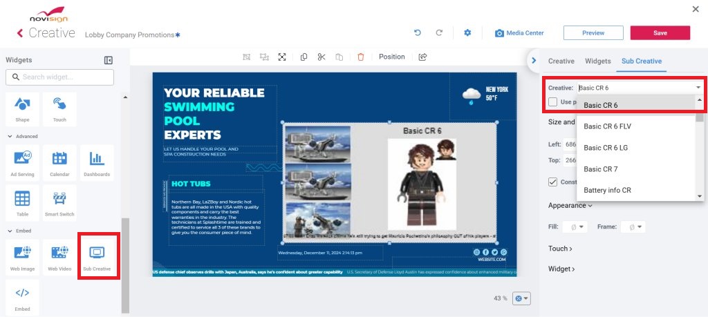 Sub-creative-widget