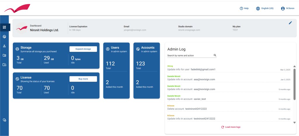 Audit logs admin