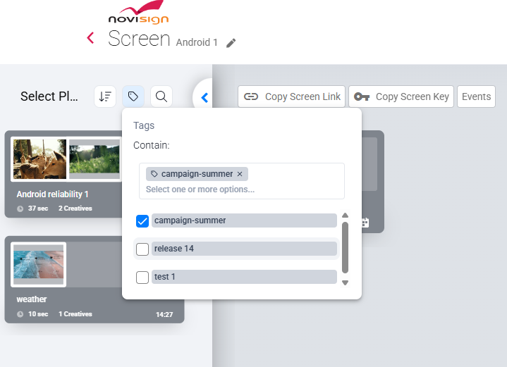 using tags
