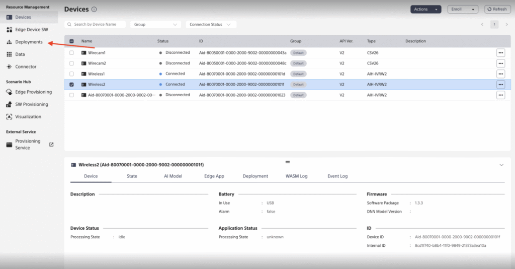 Installing the edge app