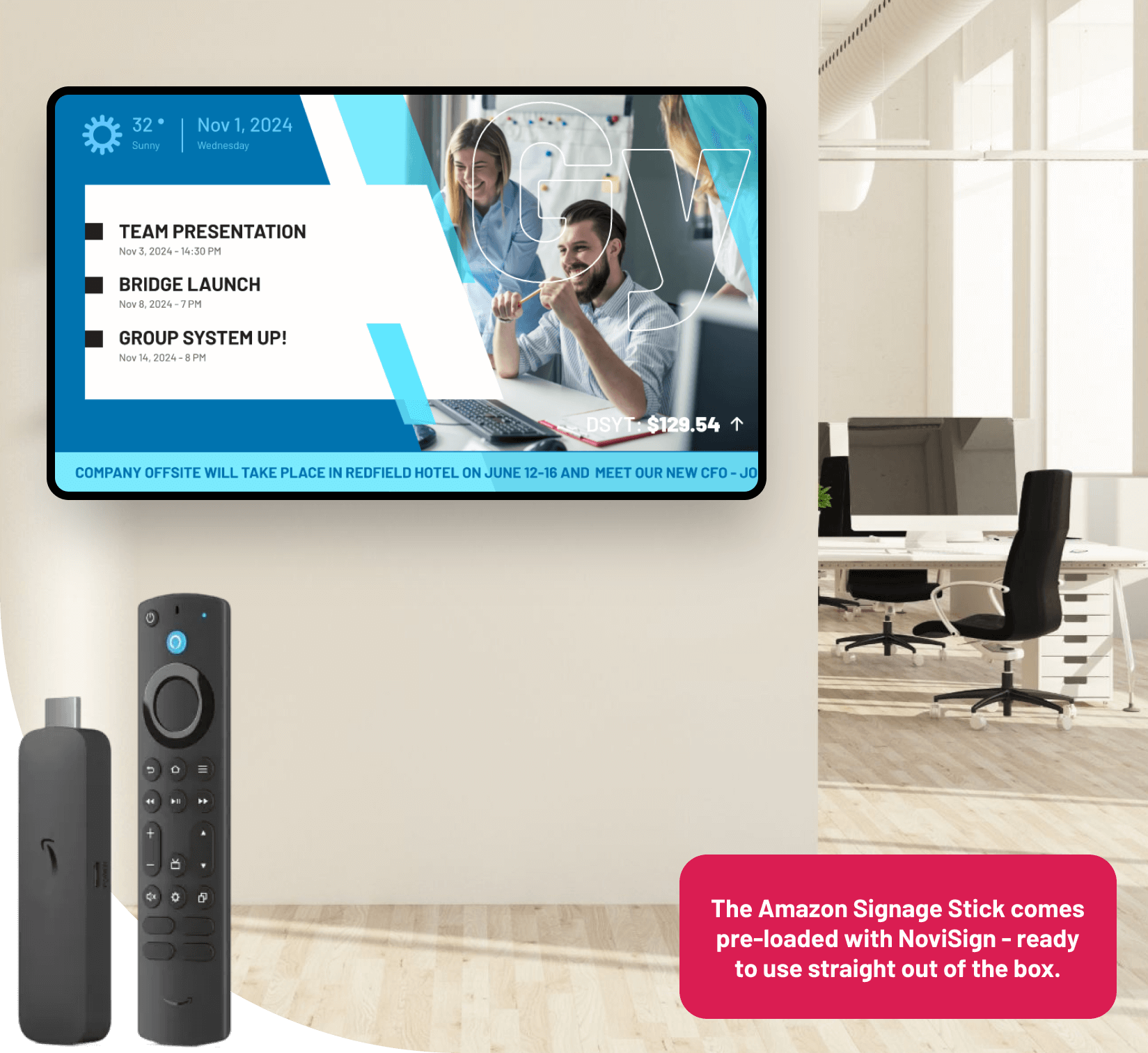 Amazon Signage Stick with screen