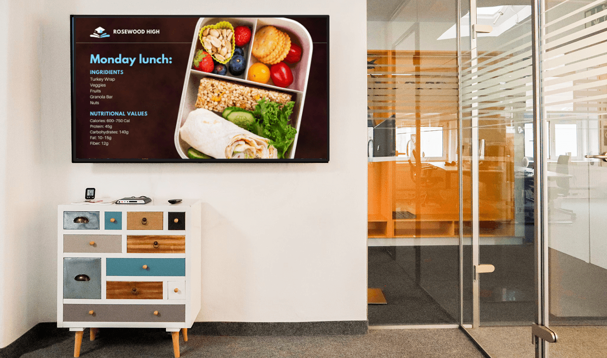 Campus digital signage