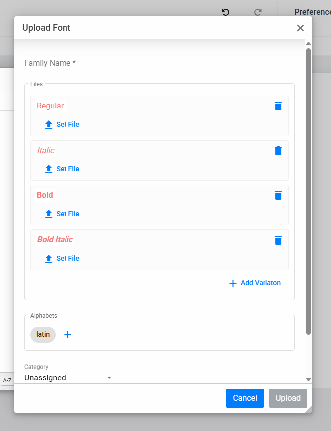 adding relevant fonts