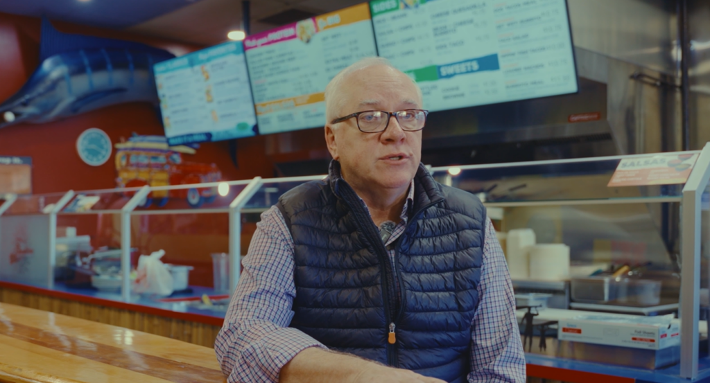 Taco del mar person